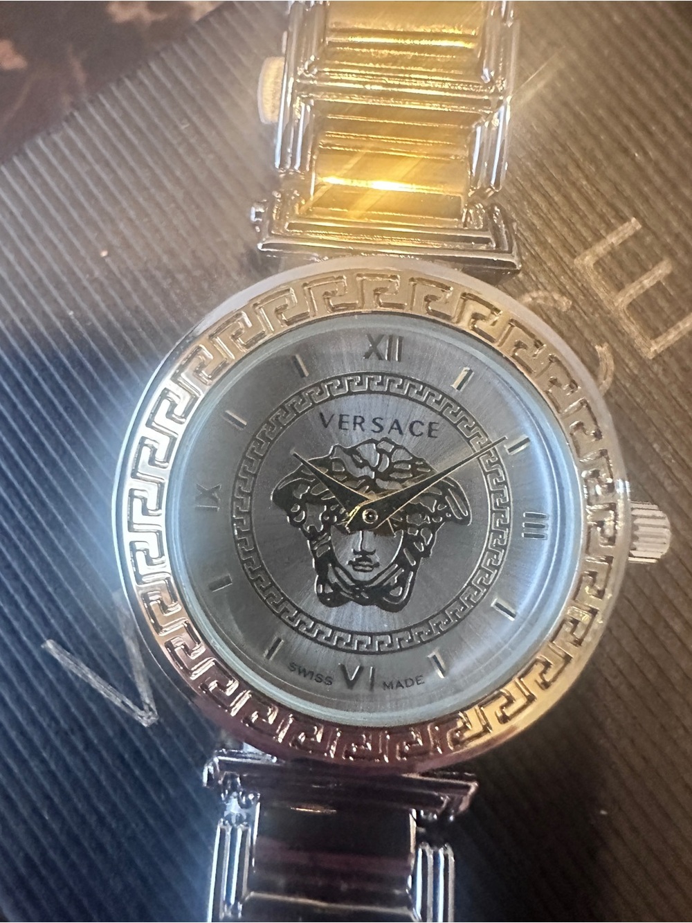 Versace Two-Tone Medusa Bracelet Watch in Gold and Silver - Picture 4 of 11